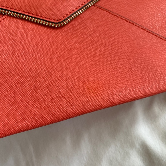 Rebecca Minkoff envelope clutch in Coral - Picture 2 of 5